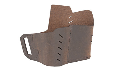 Versacarry Commander Series Water Buffalo Belt Holster  Includes Spare Mag Pouch  Fits Sub-Compact Handguns  Right Hand  Distressed Brown Leather 62103