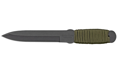Cold Steel True Flight Thrower  Fixed Blade Knife  1055 Carbon Steel  Plain Edge  Paracord  6.75" Blade CS-80TFTC