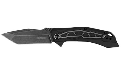 Kershaw Flatbed  Folding Knife/Assisted Open  3.1" Blade  Tanto Point  8Cr13MoV Steel  BlackWash Finish  Black G10 Grip 1376