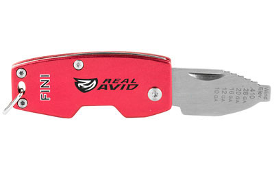 Real Avid FINI  Tool  Choke Wrench  Fits .410 28 20 16 12 10 Ga  Red Finish with Stainless Steel Blade AVCWT210