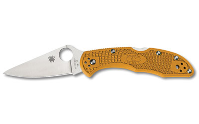 Spyderco Delica4  2.9" Folding Knife  VG-10 Blade Steel  Orange FRN Handle C11FPOR