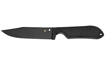 Spyderco Street Bowie  5" Fixed Blade Knife  Plain Edge  VG10/Black Blade  Kraton Handle FB04PBB