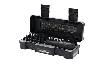 Wheeler 36 Piece Spacesaver Driver Set  Includes Bit Driver  35 Bits and Hard Case  Black 4001005