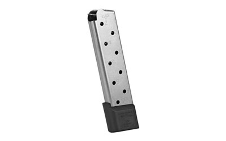 CMC Products Magazine  Railed Power Mag  45 ACP  10 Rounds  Fits 1911  Stainless M-RPM-45FS10