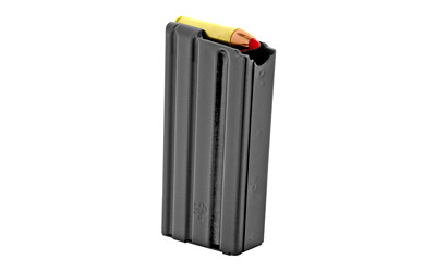 DURAMAG Magazine  450 Bushmaster  5 Rounds  Fits AR Rifles  Stainless Steel  Black Anti-Tilt .450 AGF Follower  Black 5X45041175CPD