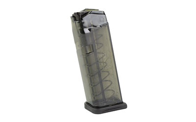 Elite Tactical Systems Group Magazine  9MM  10 Rounds  For Glock 19/26  Carbon Smoke SMK-GLK-19-10