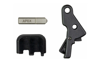 Apex Tactical Specialties Action Enhancement Kit  Fits CZ P-10S/C/F  9MM  Action Enhancement Trigger  Performance Disconnector  Slide Cover Plate  Black 116-115