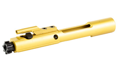 Faxon Firearms Bolt Carrier Group  5.56NATO  Fits AR-15  Titanium Nitride PVD Coated Bolt Carrier and Gas Key  Gold  Salt Bath Nitrided Bolt  Black FF556BCGCNITRIDE-TiN