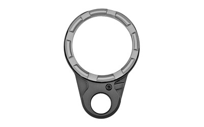 Fortis Manufacturing  Inc. Light Weight K2  Castle Nut and End Plate  Black and Gray  Anodized Finish LE-BLK-K2-GRY