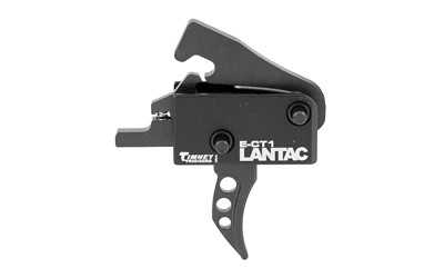LanTac USA LLC ECT-1  Single Stage Trigger  3.5LB Pull Weight  Curved Shoe  Fits AR Pattern Receivers  Non-Adjustable  Anodized  Black 01-LP-ECT1C