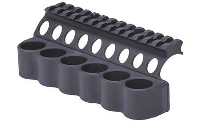 Mesa Tactical 6-Shell Side Saddle  12 Gauge  Fits Benelli M4  On-gun shotshell carriers  Black Finish 90880