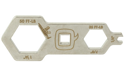 Q Honey Badger Multi Tool  Fits Honey Badger Rail  Brushed Stainless Steel Finish  Gray TOOL-MULTI-HB