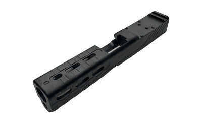 Sylvan Arms Custom Slide  Trijicon RMR Slide Cut  For Glock 19 GEN3  DLC Finish  Black  Includes RMR Cover/Adapter Plate  RMR Locating Pins and Plate Screws GL19G3