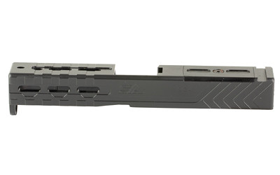 Sylvan Arms Custom Slide  Trijicon RMR Slide Cut  For Glock 19 GEN4  DLC Finish  Black  Includes Internals  RMR Cover/Adapter Plate  RMR Locating Pins and Plate Screws GL19G4PK