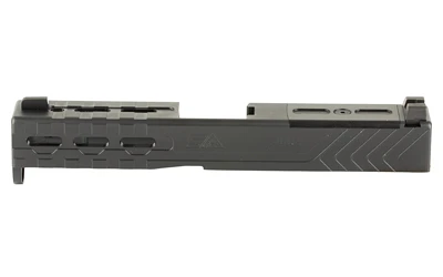 Sylvan Arms Complete Custom Slide  Trijicon RMR Slide Cut  For Glock 19 GEN4  DLC Finish  Black  Includes Internals  RMR Cover/Adapter Plate  RMR Locating Pins and Plate Screws GL19G4SK
