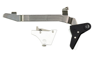 Timney Triggers Alpha Competition Trigger  Anodized Finish  Silver  Fits Large Frame Gen 3 & Gen 4 - 20  21  29  30  40 and 41 ALPHA GLOCK 3-4-LARGE-SILVER