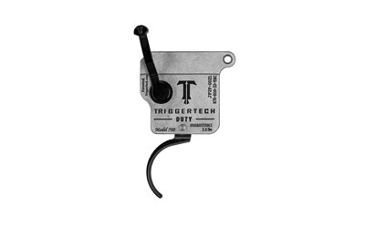 TriggerTech Duty  Curved Trigger  3.5LB Pull Weight  Fits Remington 700  Single Stage  Black R70-SDB-33-TNC