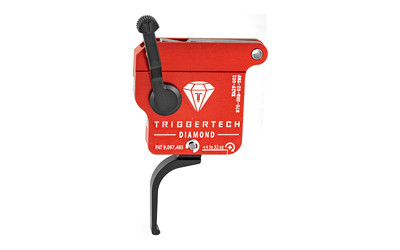 TriggerTech Trigger  0.3-2.0LB Pull Weight  Fits Remington 700  Diamond Flat Clean Trigger  Right Hand  Adjustable  Black Finish  Includes Installation Tools  Instruction Book  & TriggerTech Patch R70-SRB-02-TNF