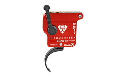 TriggerTech Trigger  0.3-2.0LB Pull Weight  Fits Remington 700  Diamond Pro Clean Trigger  (Curved)  Right Hand  Adjustable  Black Finish  Includes Installation Tools  Instruction Book  & TriggerTech Patch R70-SRB-02-TNP