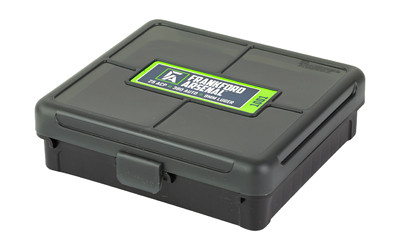 Frankford Arsenal Hinge-Top Ammo Box  1001  100 Rounds  Fits 32ACP  380 Auto and 9MM  Smoke Gray  Plastic 1083797