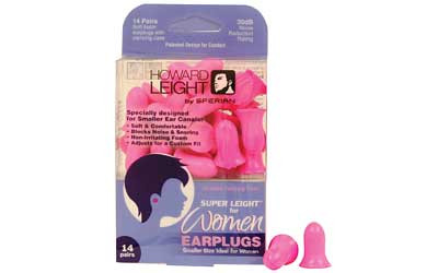 Howard Leight Super Leight Ear Plug  Foam  Women's  NRR 30  Pink R-01757