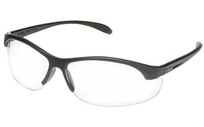 Howard Leight HL2000 Compact Safety Glasses  Black Frame  Clear Lens  Will Not Fit Adults - Ideal For Smaller Heads R-01638