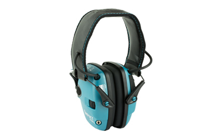 Howard Leight Impact Sport  Electronic Earmuff  Folding  Teal R-02521