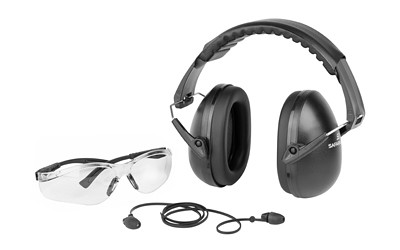 Safariland Impulse Range Kit 1.0  Foam Impulse Hearing Protection  Ultra-Compact Earmuffs  HD Flex Protective Eyewear with Clear Lens TCI-IMPULSE-RANGE-KIT-1.0