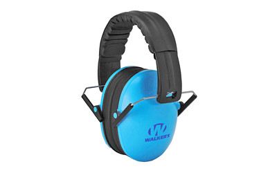 Walker's Passive Compact Ear Muffs  Blue  Will Not Fit Adults - Ideal For Smaller Heads GWP-FKDM-BL