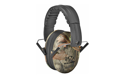Walker's Passive Compact Ear Muffs  Camo  Will Not Fit Adults - Ideal For Smaller Heads GWP-FKDM-CMO