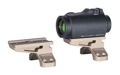 Badger Ordnance Condition One Micro Sight Mount  Allows for Mount ing the Aimpoint T-2 Footprint at 12 O'Clock on Optic  Compatible with 34mm C1 Mount  Anodized Finish  Tan 700-114
