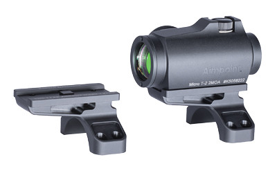 Badger Ordnance Condition One Micro Sight Mount  Allows for Mount ing the Aimpoint T-2 Footprint at 12 O'Clock on Optic  Compatible with 34mm C1 Mount  Anodized Finish  Black 700-114B
