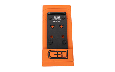 C&H Precision V4  Optic Mounting Plate  For Glock MOS (Not the Glock 43x or 48) to Delta Point Pro/Eotech EFLX  Anodized Finish  Black GL-DPP-EFLX