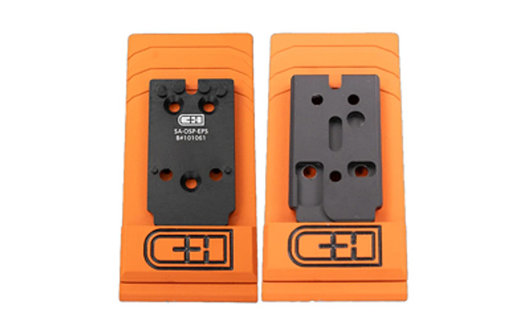 C&H Precision XD OSP  Optic Mounting Plate  Fits Springfield Armory XD to Holosun EPS/EPS Carry/SCS Carry  Anodized Finish  Black SA-OSP-EPS