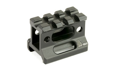 Leapers  Inc. - UTG Riser Mount  1"  3 Slots  Fits Picatinny  Black Finish MT-RSX1S