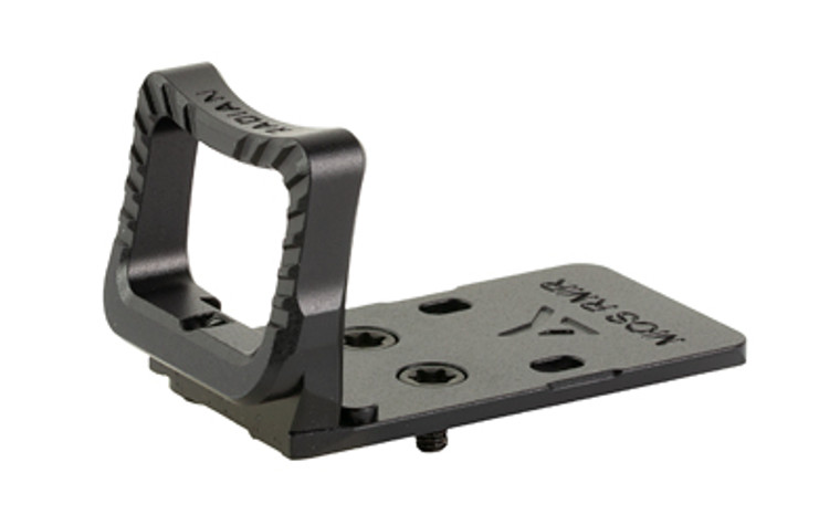 Radian Weapons Guardian  Trijicon RMR Optic Guard Mount  Fits MOS Glock  Anodized Finish  Black  Includes Stealth Back Up Iron Sights G1501