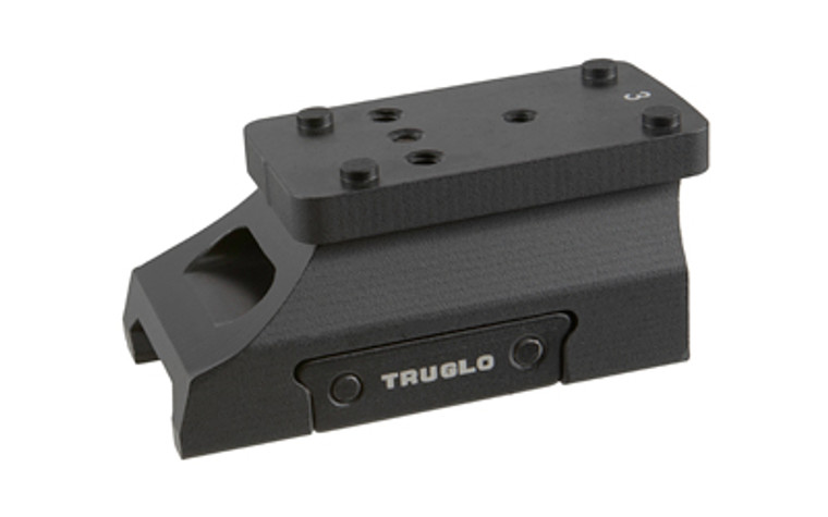 TRUGLO Universal Micro Red Dot Riser  Picatinny Attachment  T.O.P.S. Unviersal Adapter Plates (Most Major Pptic Brands)  Nitride Finish  Black  Co-witness Height TG-TG8977B TRUGLO Universal Micro Red Dot Riser  Picatinny Attachment  T.O.P.S. Unviersal Adapter Plates (Most Major Pptic Brands)  Nitride Finish  Black  Co-witness Height TG-TG8977B