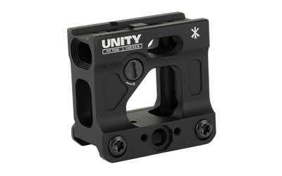 Unity Tactical FAST Micro  Red Dot Mount  2.26" Optical Height  Compatible with T1/T2 Footprints  Anodized Finish  Black FST-MICB