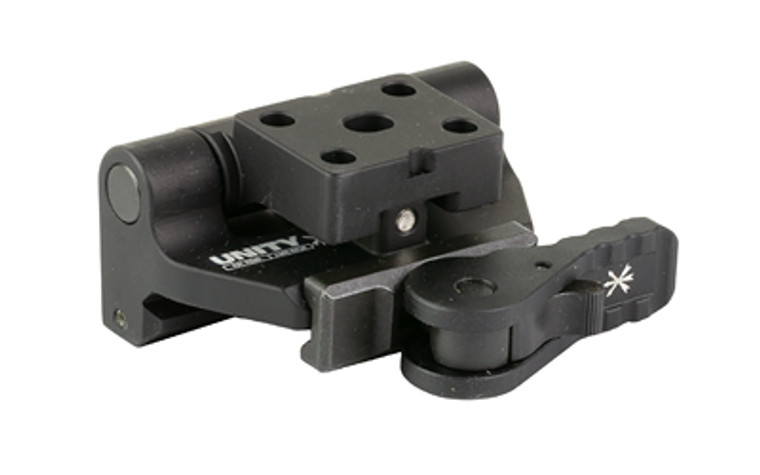 Unity Tactical FAST  Combat Thermal Mount  Compatible with Skeet Thermal Devices  Anodized Finish  Black OM-TMSB