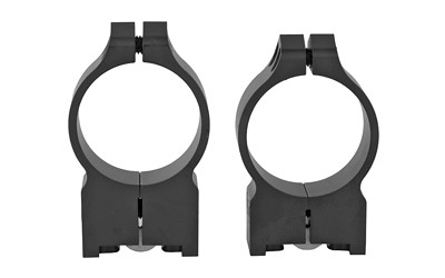 Warne Permanent Attached Fixed Ring Set  Fits Ruger M77  30mm Medium  Matte Finish 14R7M