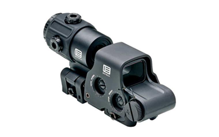 EOTech Holographic Hybrid Sights  Night Vision Sight  68MOA Ring with 2 MOA Dots  Black  Side Buttons  Includes EXPS3-2 & G43 Magnifier With QD Switch-to-side Mount HHS VI EOTech Holographic Hybrid Sights  Night Vision Sight  68MOA Ring with 2 MOA Dots  Black  Side Buttons  Includes EXPS3-2 & G43 Magnifier With QD Switch-to-side Mount HHS VI