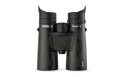 Steiner Predator  Binocular  10X  42mm Objectives  Matte Finish  Black  Neck strap  Carry case  Matte 2059