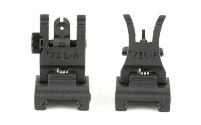 A.R.M.S.  Inc. Sight  Fits Picatinny  Polymer Front and Rear Folding  Black 71LF-R