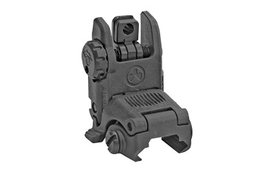 Magpul Industries MBUS Back-Up Rear Sight Gen 2  Fits Picatinny Rails  Flip Up  Black MAG248-BLK