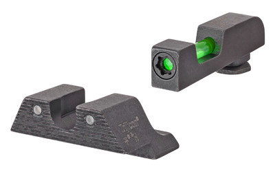 Trijicon DI Tritium/Fiber Optic Night Sights  Fits Glock 17 19 22 23 34 35 45  Does Not Fit MOS Models  Includes 2 Green Fiber Replacement Pieces and T10 Torque L-Key GL801-C-601102