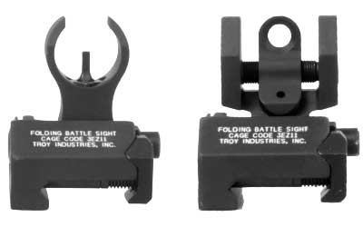 TROY Industries BattleSight Micro  Front and Rear Sight  Picatinny  Black Finish SSIG-IAR-SMBT-00