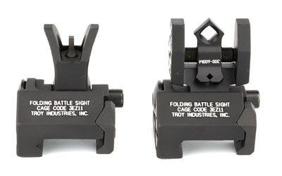 TROY Industries BattleSight Micro  Front and Rear Sight  Di-Optic Aperture  Picatinny  Black Finish SSIG-MCM-SSBT-00