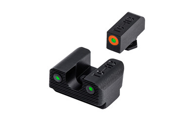TRUGLO Tritium Pro  Sight Set  For Glock 42/43/43X  Green Tritium  Orange Ring on Front Sight TG-TG231G1AC