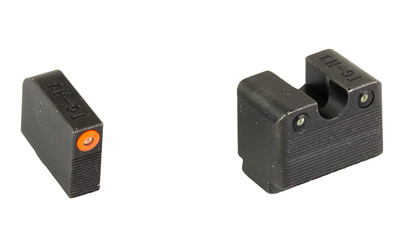 TRUGLO Tritium Pro  Sight Set  For Glock 42/43/43X MOS  Green Tritium  Orange Ring on Front Sight TG-TG231G3MC