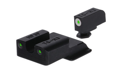 TRUGLO Tritium Pro  Sight Set  For S&W EZ 380  Green Tritium  White Ring on Front Sight TG-TG231MP3W
